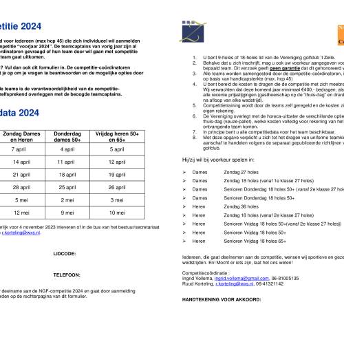 NGF Competitie 2024